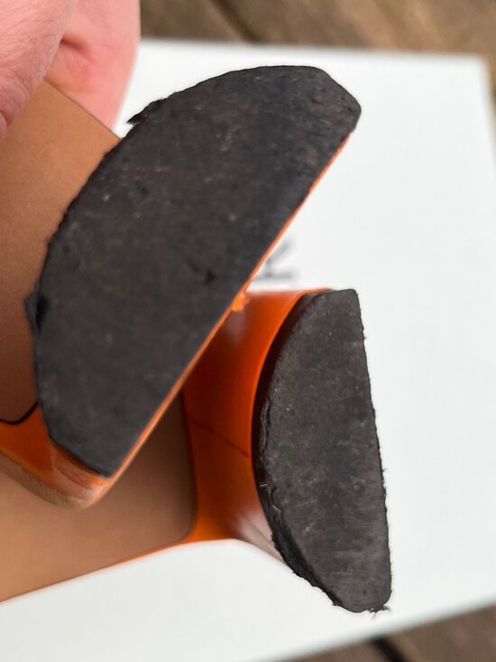 Shoe The Bear Sylvi Heel – Orange Satin, Size 40 - Picture 8 of 8